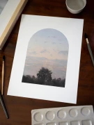 Reprodukcja "Gdy dzień staje się nocą"