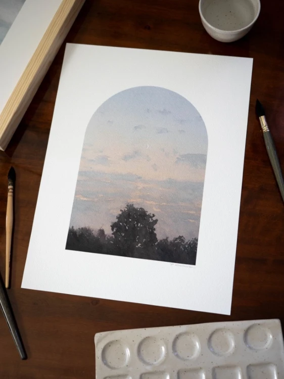 Reprodukcja "Gdy dzień staje się nocą"