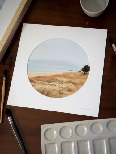 Reprodukcja "Przed deszczem" z passe-partout