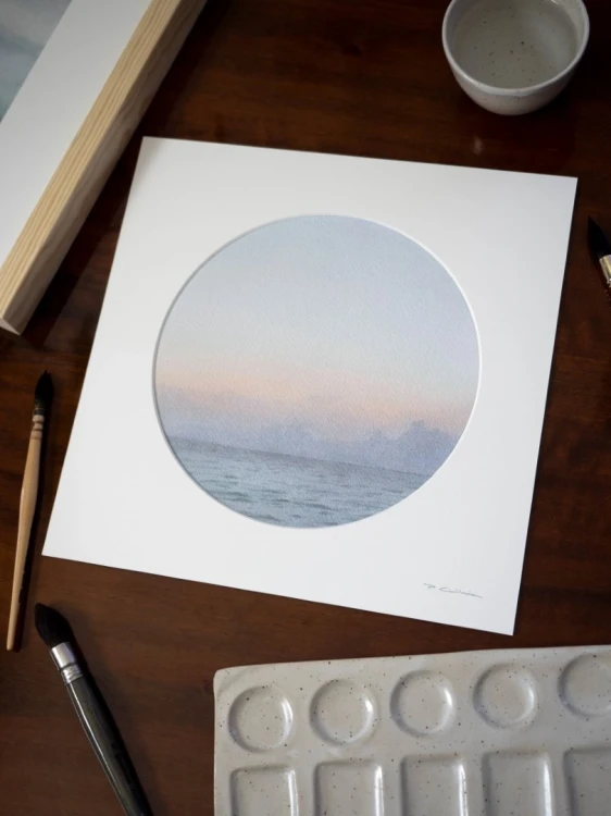 Reprodukcja "Widnokrąg" z passe-partout