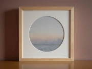 Reprodukcja "Widnokrąg" w drewnianej ramie i passe-partout