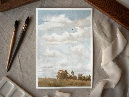 Obraz akwarelowy "Bliżej ziemi nr 5" - Piotr Cieślewicz