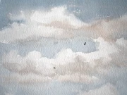 Obraz akwarelowy "Bliżej ziemi nr 5" detale - Piotr Cieślewicz