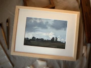 Obraz akwarelowy "Bliżej ziemi nr 7" w oprawie - Piotr Cieślewicz