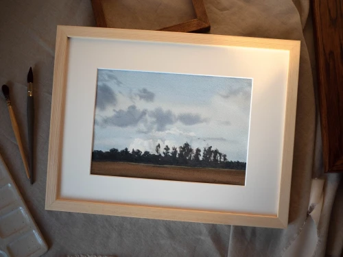 Obraz akwarelowy "Bliżej ziemi nr 8" w oprawie - Piotr Cieślewicz