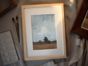 Obraz akwarelowy "Bliżej ziemi nr 13" w oprawie - Piotr Cieślewicz