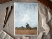 Obraz akwarelowy "Bliżej ziemi nr 13" - Piotr Cieślewicz