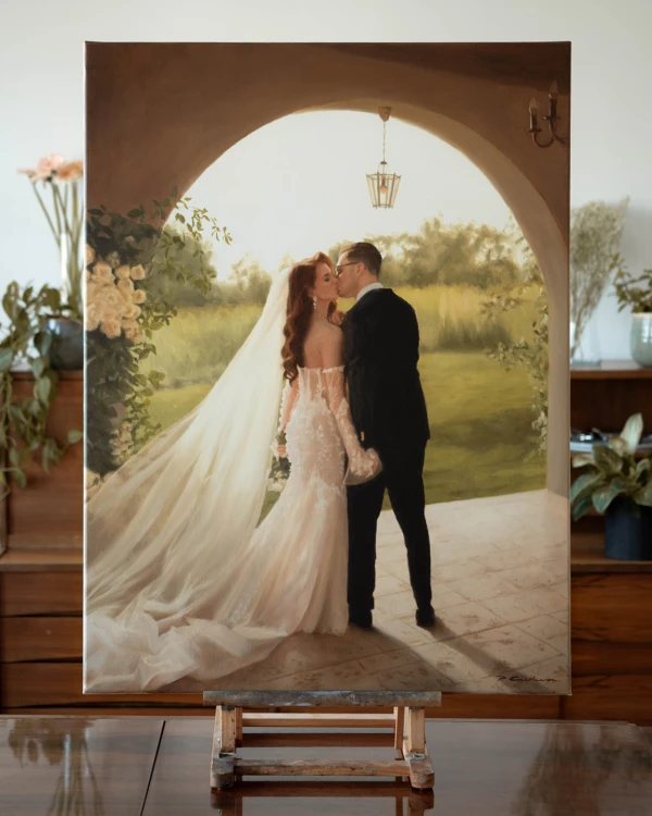 Piotr Cieślewicz - ślubny portret olejny