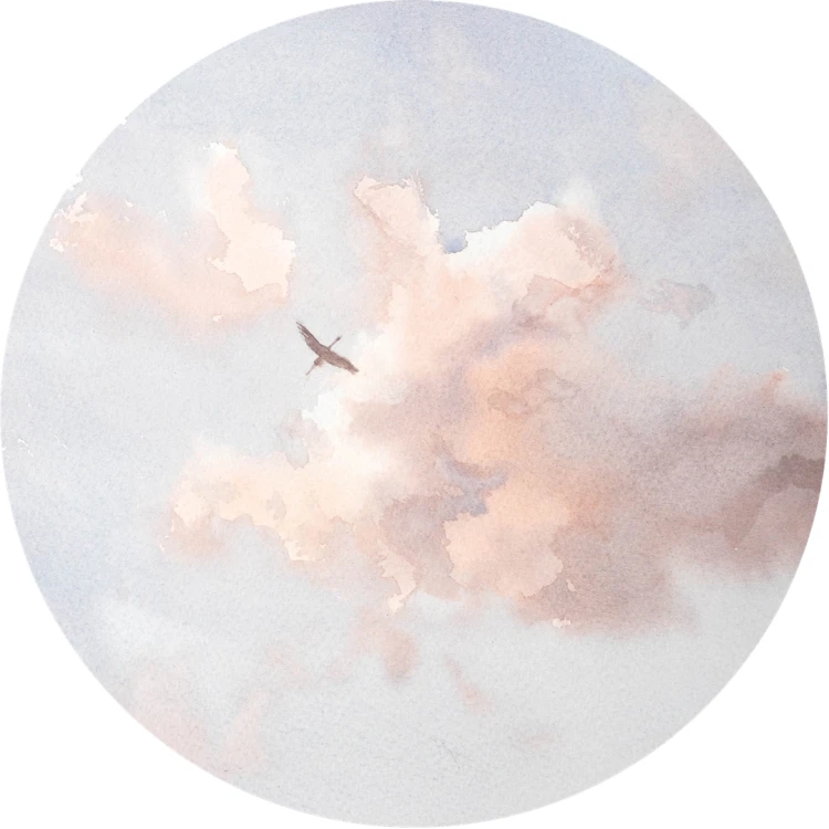 Obraz akwarelowy "Poświata" - Piotr Cieślewicz