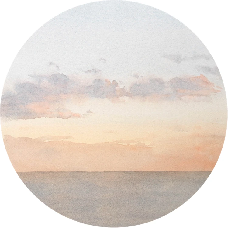 Obraz akwarelowy "Brzask" - Piotr Cieślewicz