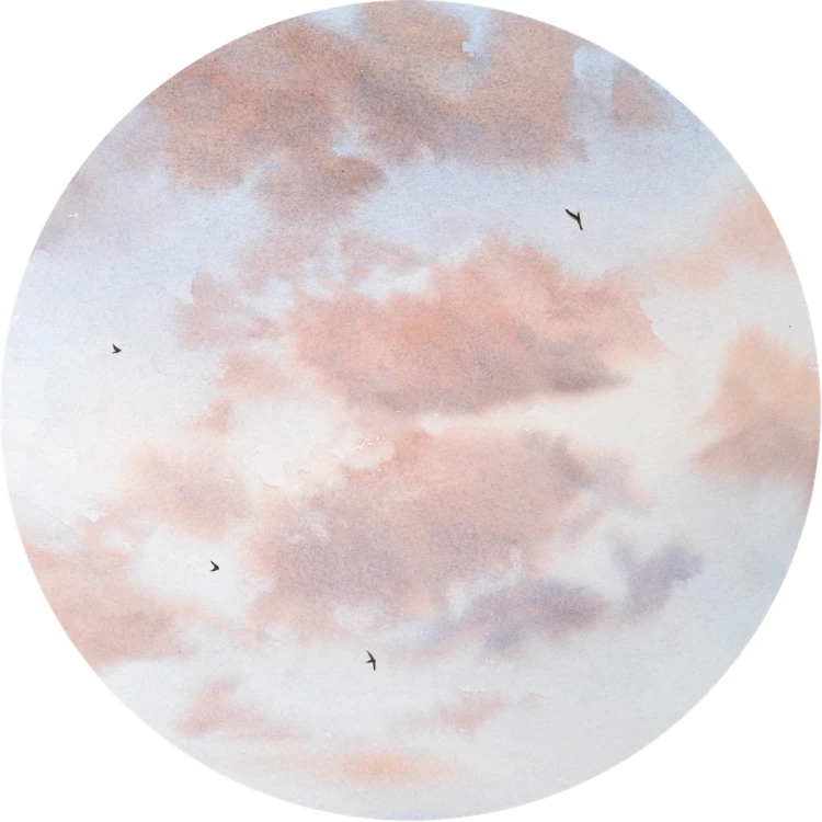 Obraz akwarelowy "Strzępki" - Piotr Cieślewicz