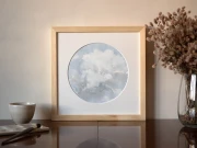 Obraz akwarelowy "Puch" w oprawie - Piotr Cieślewicz