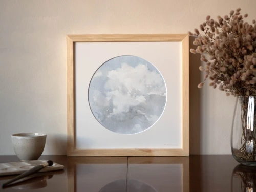 Obraz akwarelowy "Puch" w oprawie - Piotr Cieślewicz