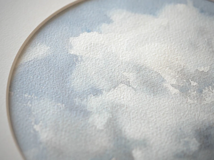 Obraz akwarelowy "Puch" detale - Piotr Cieślewicz