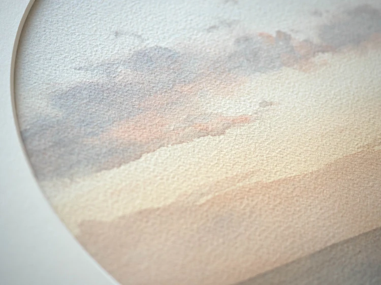 Obraz akwarelowy "Brzask" detale - Piotr Cieślewicz