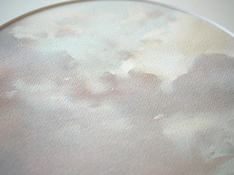 Obraz akwarelowy "Mapa" detale - Piotr Cieślewicz