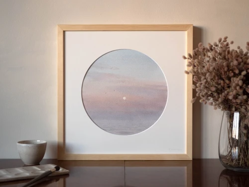 Obraz akwarelowy "W oddali" w oprawie - Piotr Cieślewicz