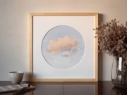 Obraz akwarelowy "Nieważkość" w oprawie - Piotr Cieślewicz