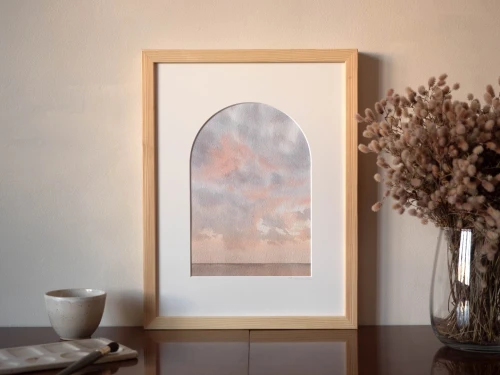 Obraz akwarelowy "Azymut" w oprawie - Piotr Cieślewicz