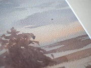 Obraz akwarelowy "Rozlewisko" detale - Piotr Cieślewicz