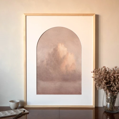 Obraz akwarelowy "Cisza" w oprawie - Piotr Cieślewicz