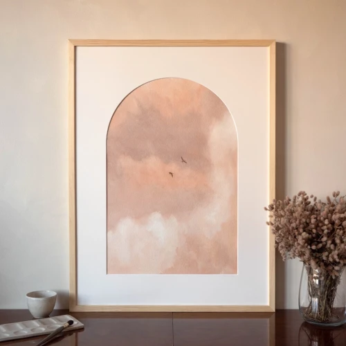 Obraz akwarelowy "Tandem" w oprawie - Piotr Cieślewicz