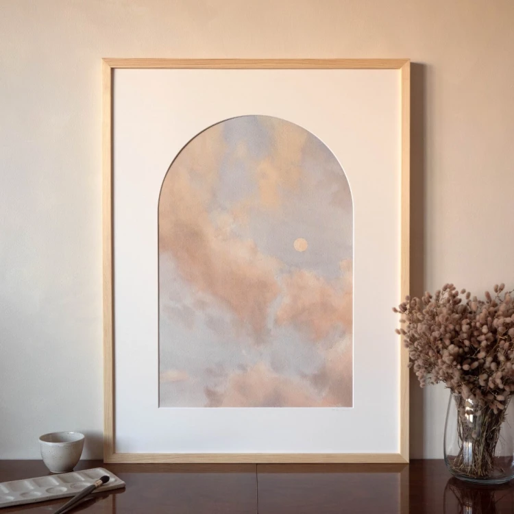 Obraz akwarelowy "Harmonia" w oprawie - Piotr Cieślewicz