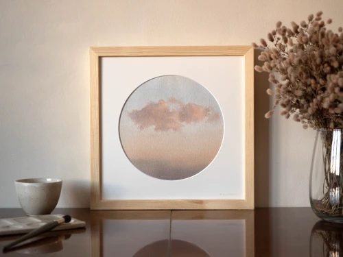 Obraz akwarelowy "Unoszenie" w oprawie - Piotr Cieślewicz