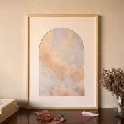 Reprodukcja "Harmonia" z passe-partout i drewnianą ramą