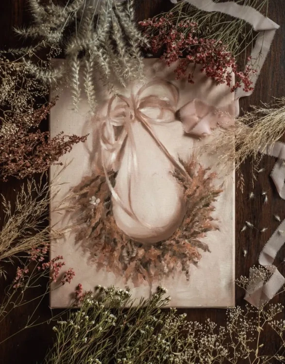 Piotr Cieślewicz - obraz olejny "Wianek 1"