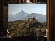 Piotr Cieślewicz - obraz olejny "Barga"