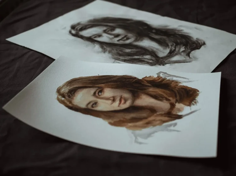 Piotr Cieślewicz - Portrety akwarelami i węglem