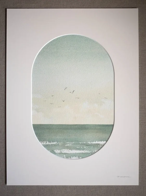 Piotr Cieślewicz - "Bezkres" - reprodukcja z passe-partout