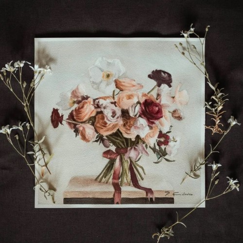 Piotr Cieślewicz - bukiet akwarelowy