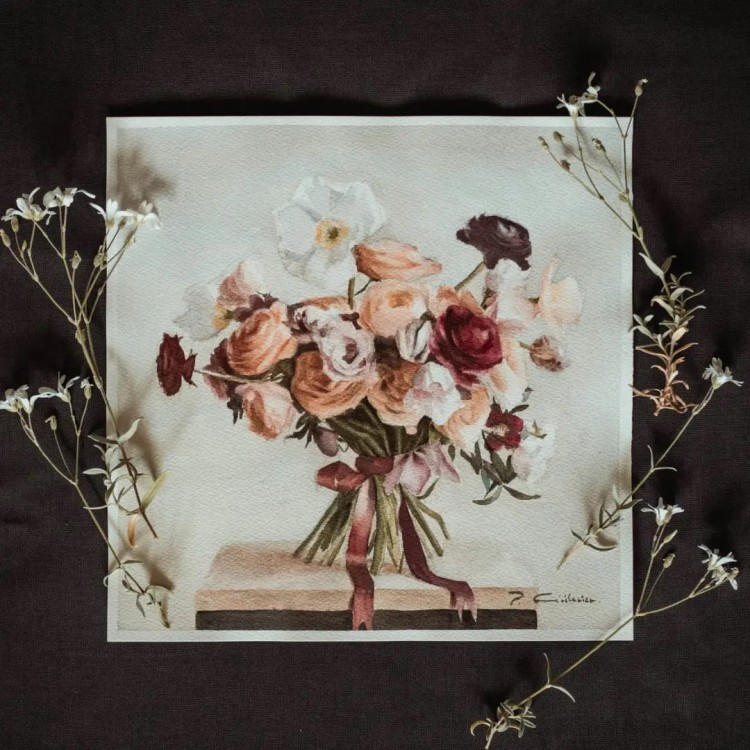 Piotr Cieślewicz - bukiet akwarelowy