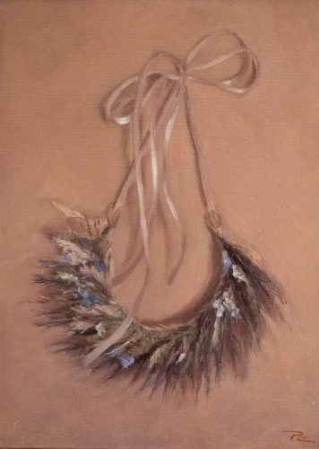 Piotr Cieślewicz - obraz olejny "Wianek"