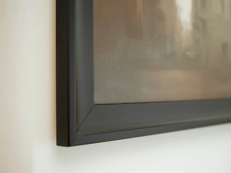 Piotr Cieślewicz - obraz olejny "Zamglone miasto" (rama)