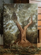 Piotr Cieślewicz - obraz olejny "Drzewo oliwne"