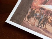 Piotr Cieślewicz - reprodukcja akwareli "Ratusz poznański" fragment