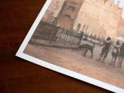 Piotr Cieślewicz - reprodukcja akwareli "Na poznańskim rynku" fragment