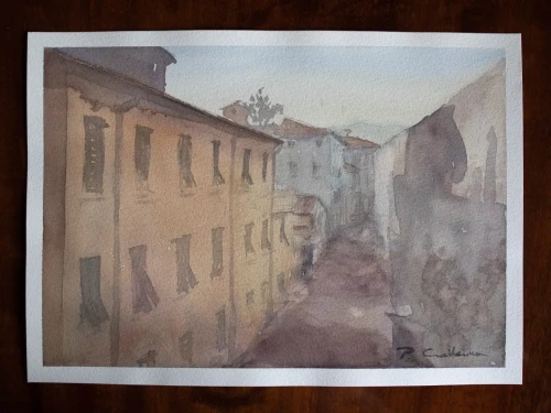 Obraz akwarelowy "Lukka 2" (outlet)