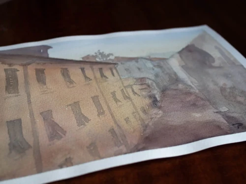 Obraz akwarelowy "Lukka 2" (outlet)